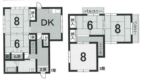 間取り　５DK