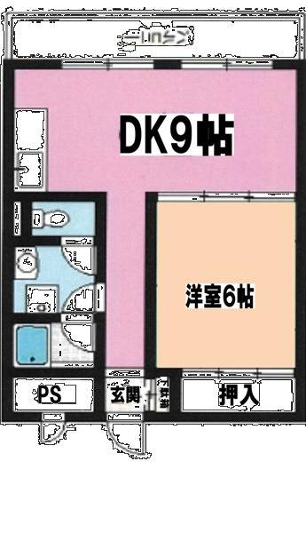 京都府　山科ハイツ　２階部分